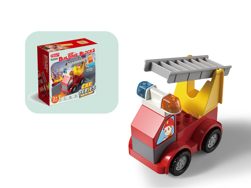 9pcs Fire Truck Building Blocks