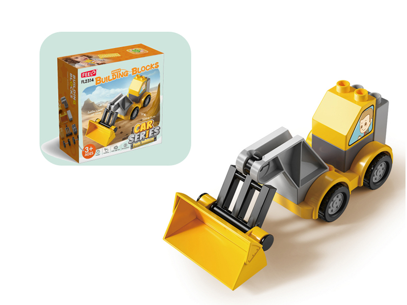 9pcs Forklift Building Blocks