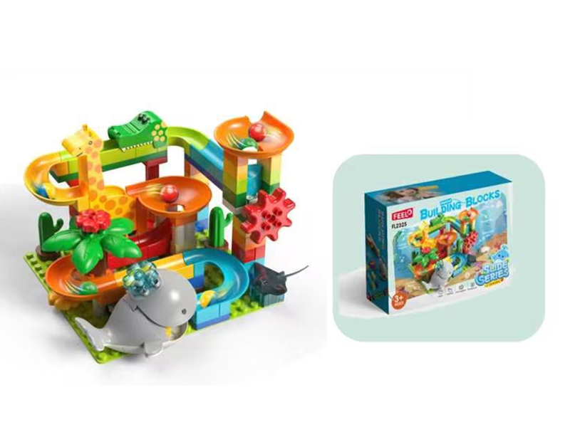 97pcs Whale Slide Building Blocks