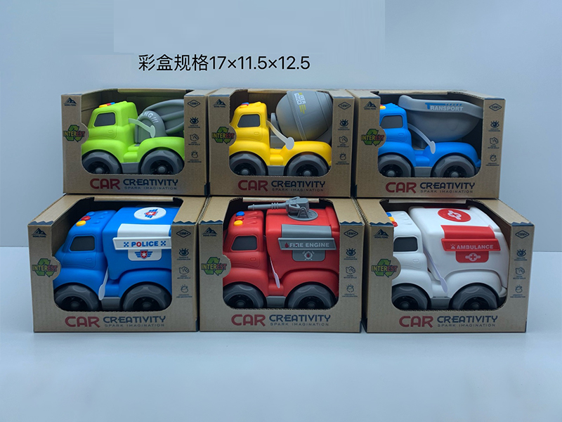 Slide Cartoon Car With Light And Sound