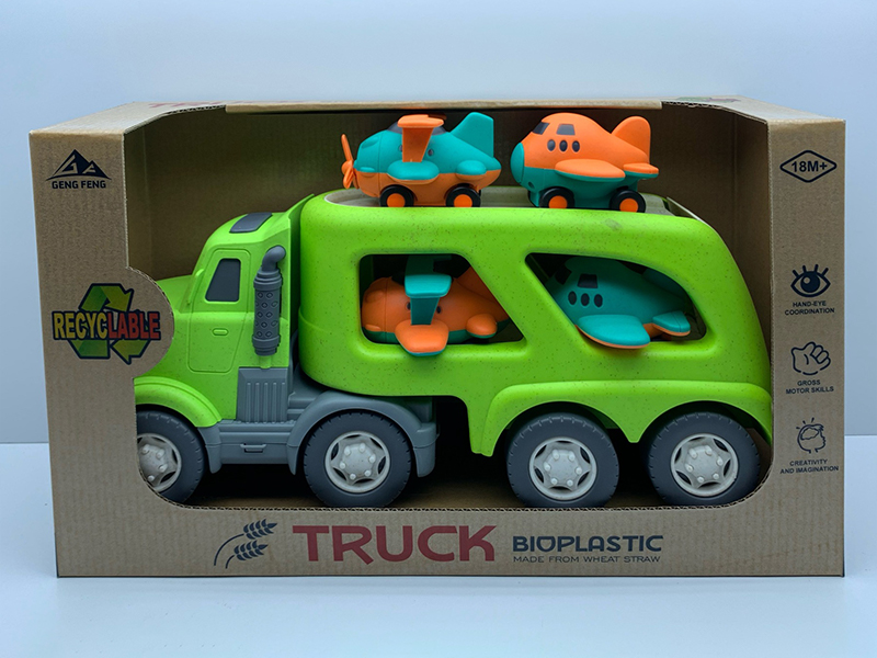 Slide Head Transport Vehicle+4 Cartoon Planes