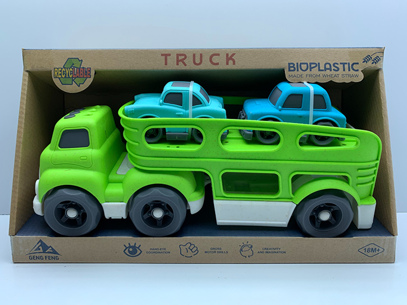 Slide Head Transport Vehicle  With Light And Sound+2PCS Slide Vehicle