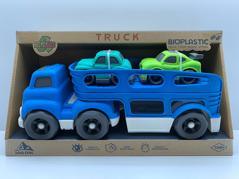 Slide Head Transport Vehicle  With Light And Sound+2PCS Slide Vehicle