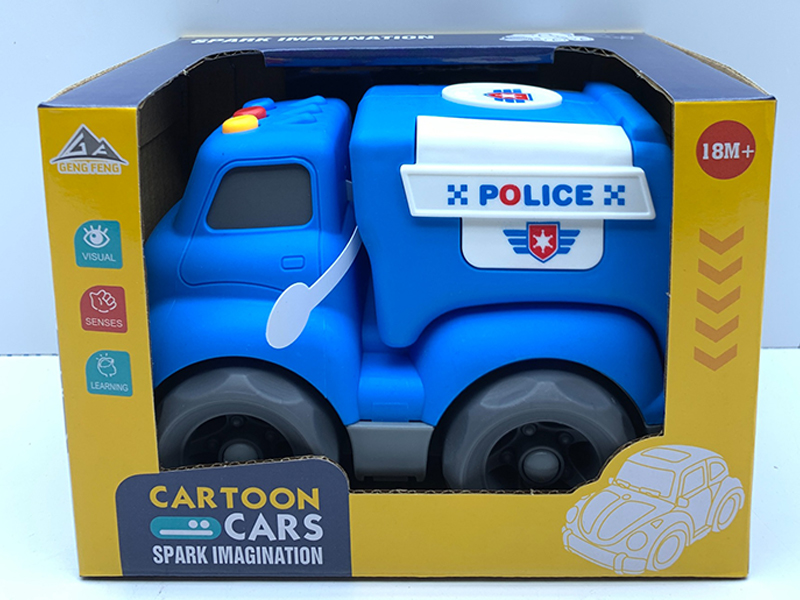 Slide Cartoon Car（Police Car）