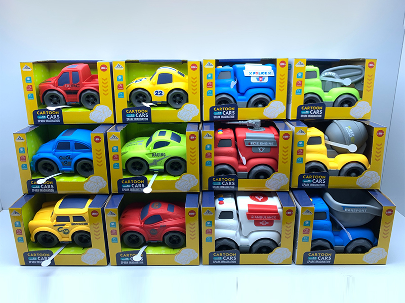 Slide Cartoon Car With Light And Sound