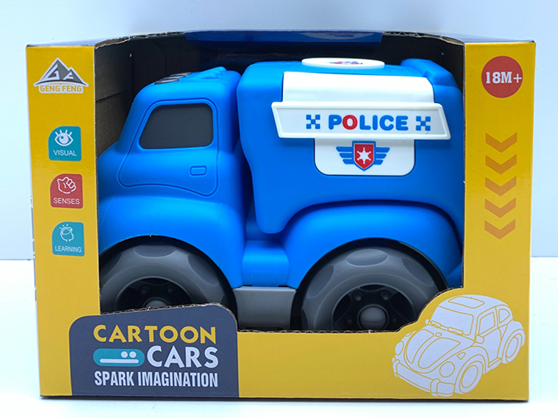 Slide Cartoon Car（Police Car）