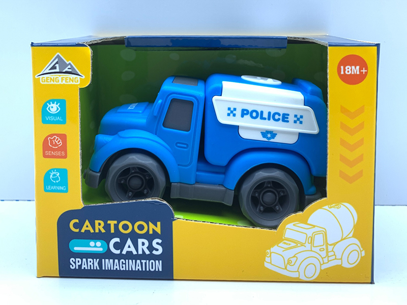Slide Cartoon Police Car