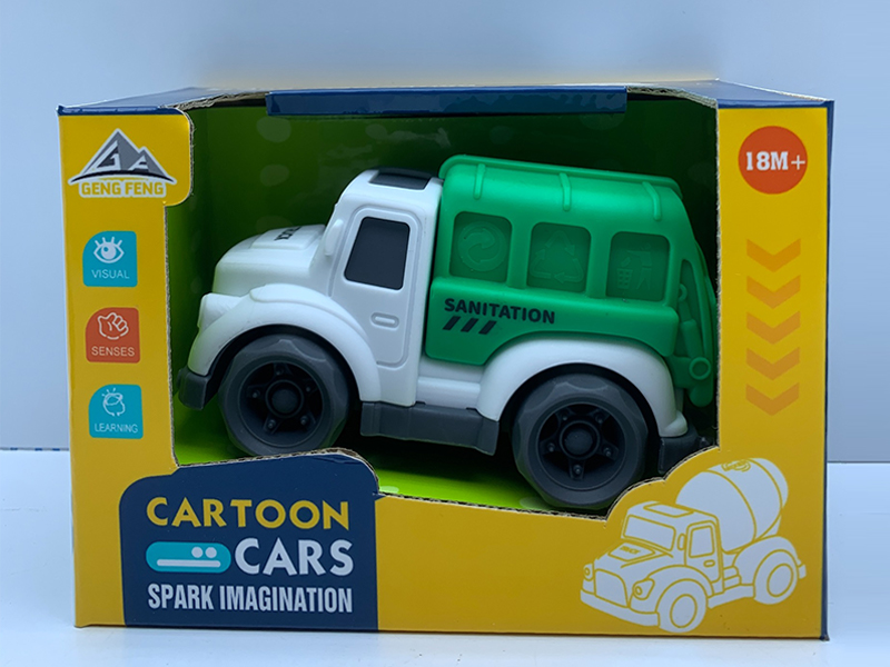 Slide Cartoon Sanitation Vehicle