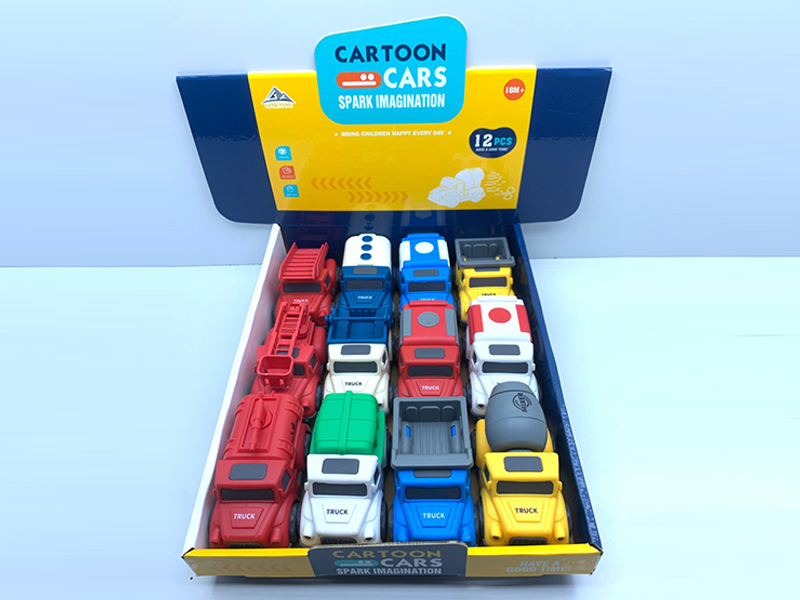 Slide Cartoon Car12PCS