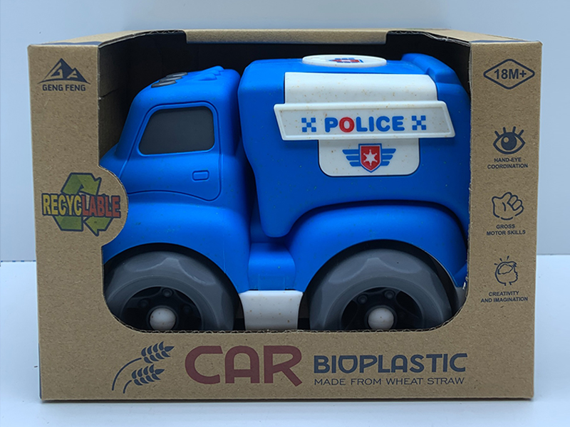 Slide Cartoon Car（Police Car）