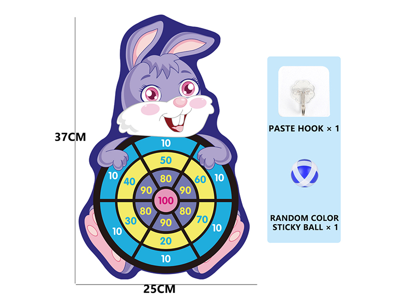 Rabbit Shape Velcro Dartboard