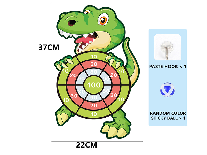 Dinosaur Shape Velcro Dartboard