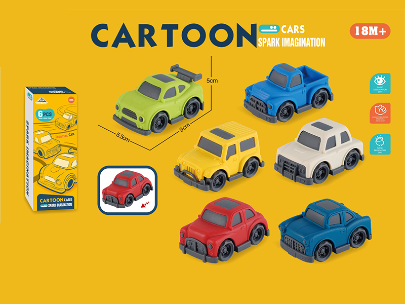Slide Cartoon Car（6PCS）