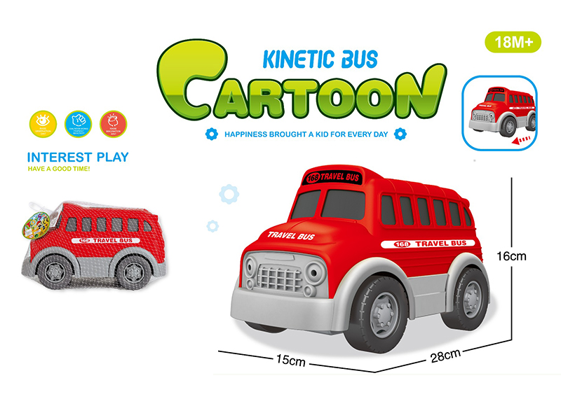 Friction Cartoon Bus