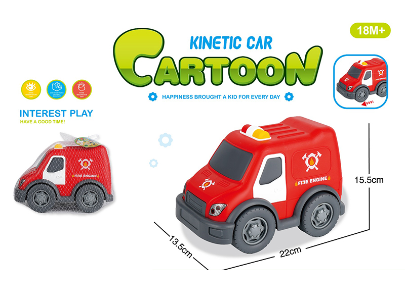 Friction Cartoon Fire Truck