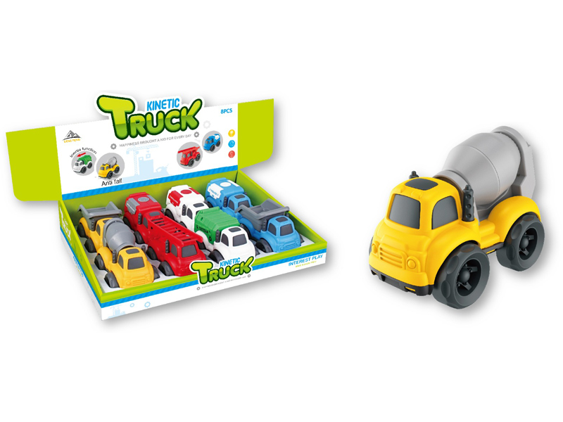 8PCS Friction Cartoon Car