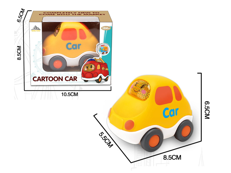 Friction Cartoon Car