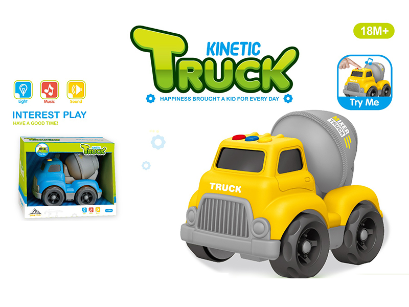 Slide Cartoon Engineering Vehicle With Light And Music