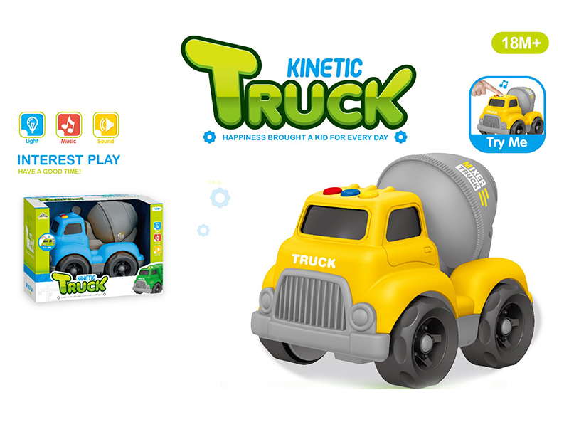 Slide Cartoon Engineering Vehicle With Light And Music