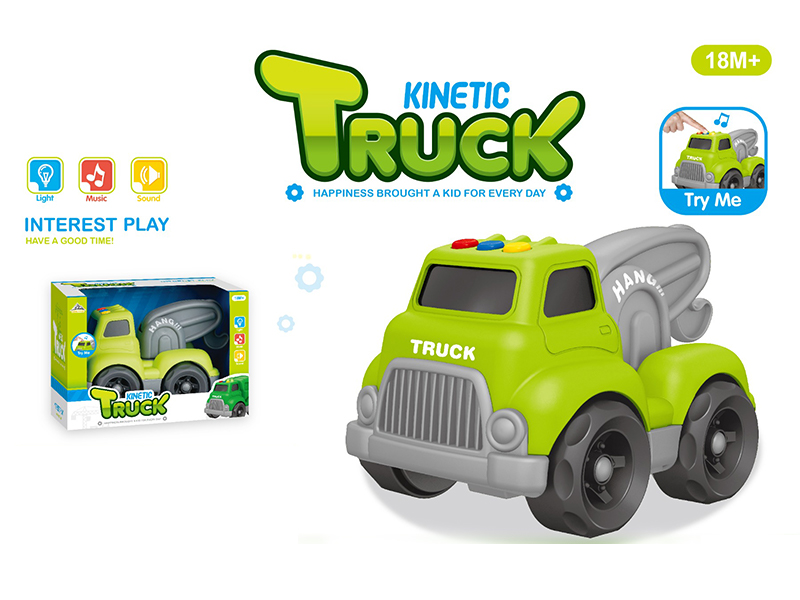 Slide Cartoon Engineering Vehicle With Light And Music