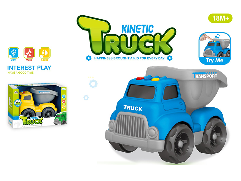 Slide Cartoon Engineering Vehicle With Light And Music