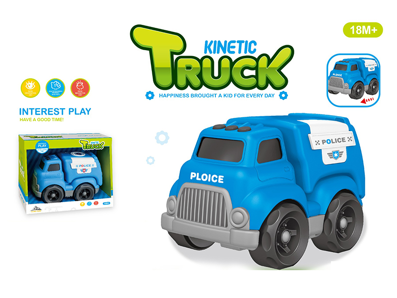 Slide Cartoon Police Car