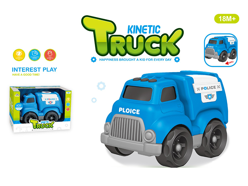 Slide Cartoon Police Car