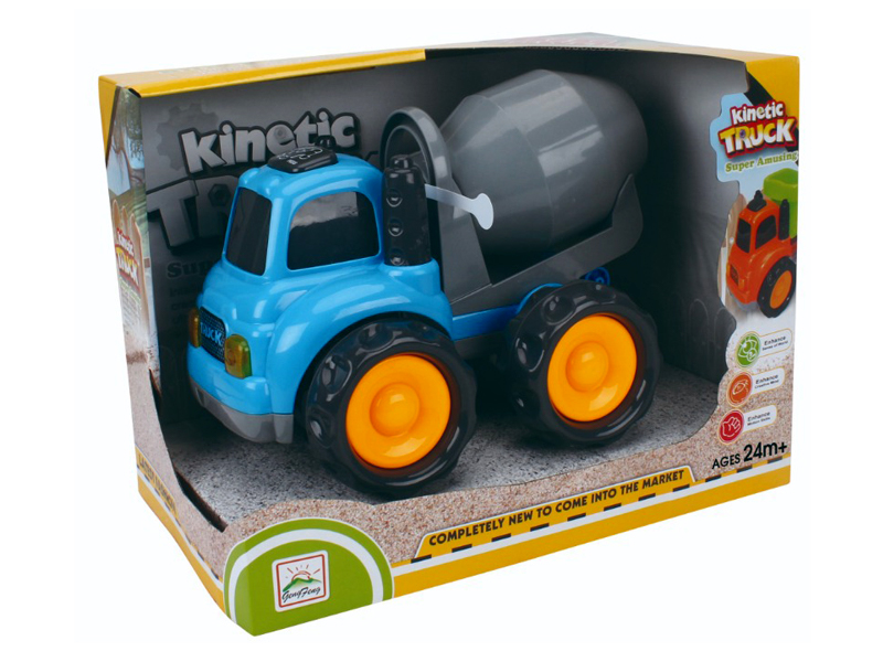 Friction Cartoon Engineering Vehicle With Light And Music