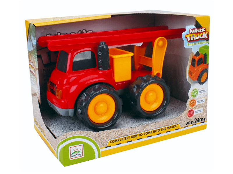 Friction Cartoon Engineering Vehicle With Light And Music