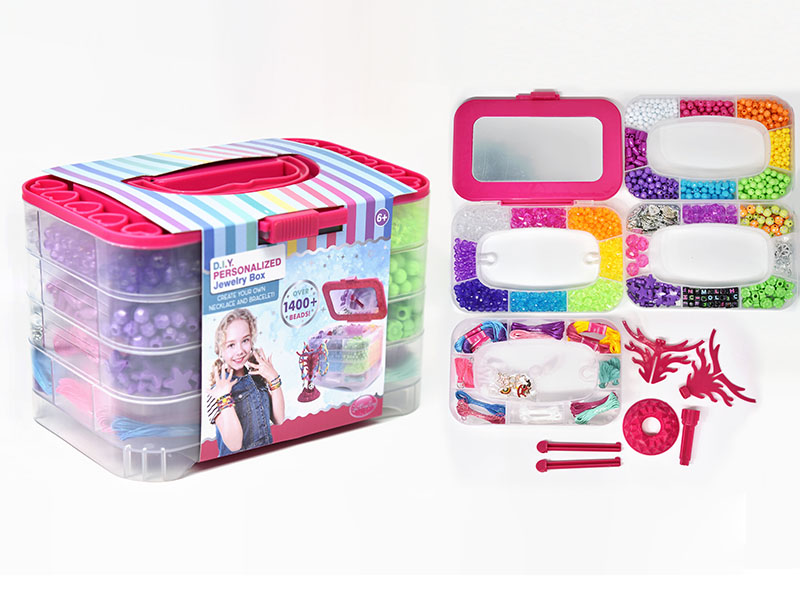 DIY Beads 4 Layers Jewelry Box