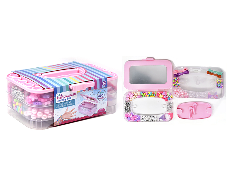 DIY Beads 2 Layers Jewelry Box