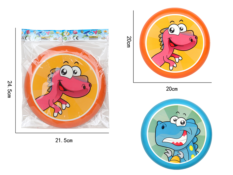 Circular PU Frisbee(Dinosaur Pattern)