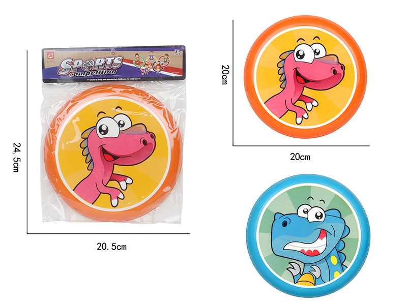 Circular PU Frisbee(Dinosaur Pattern)