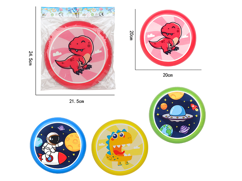 PU Circular Frisbee(Dinosaur/Space Pattern)