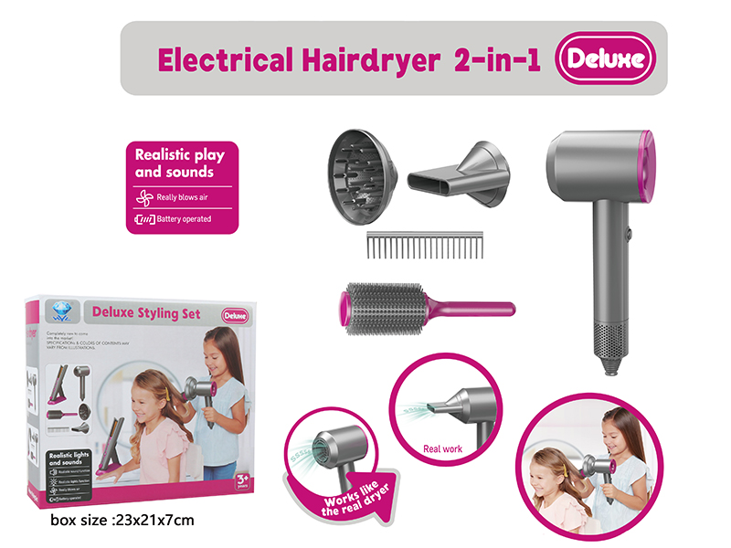 Electric Hairdryer Set(Light And Sound)