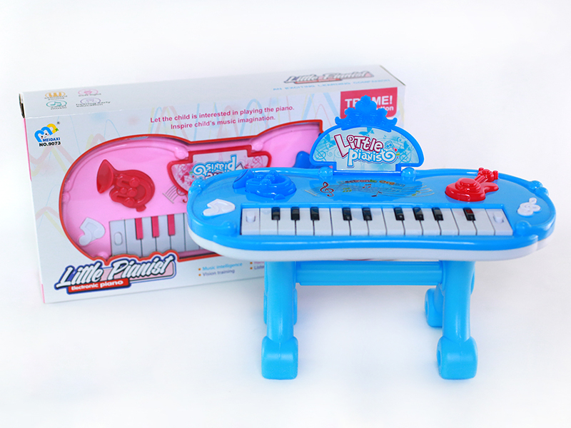Electronic Organ(Pink/Light Blue)Light/Music/With Bracket/22 Keys