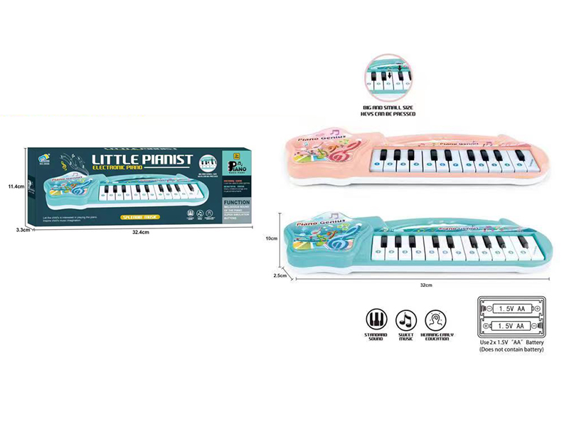 Electronic Organ(Orange Red/Blue Green)Music/22 Keys