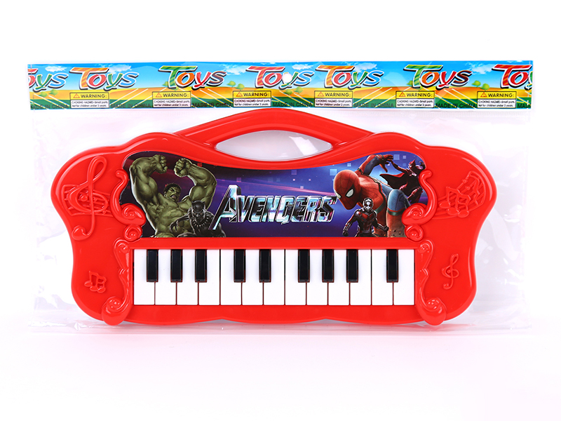 Avengers Assemble Mini Electronic Organ(Red)With Music/22 Keys