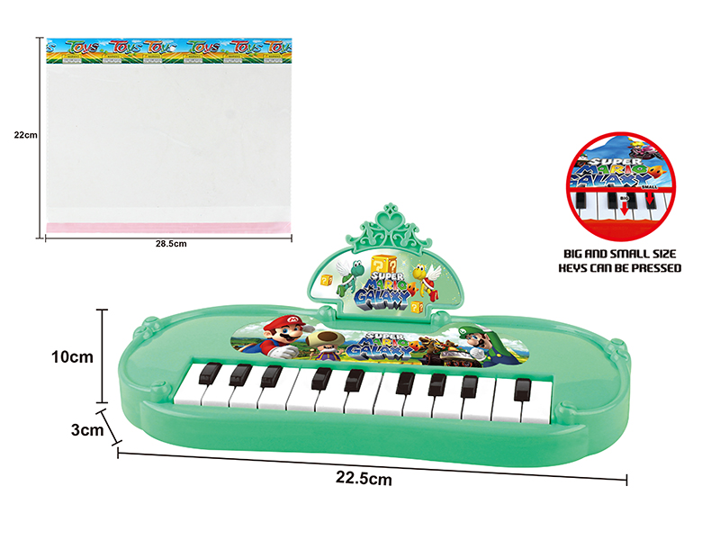 Super Mario Electronic Organ(Green)Music/22 Keys