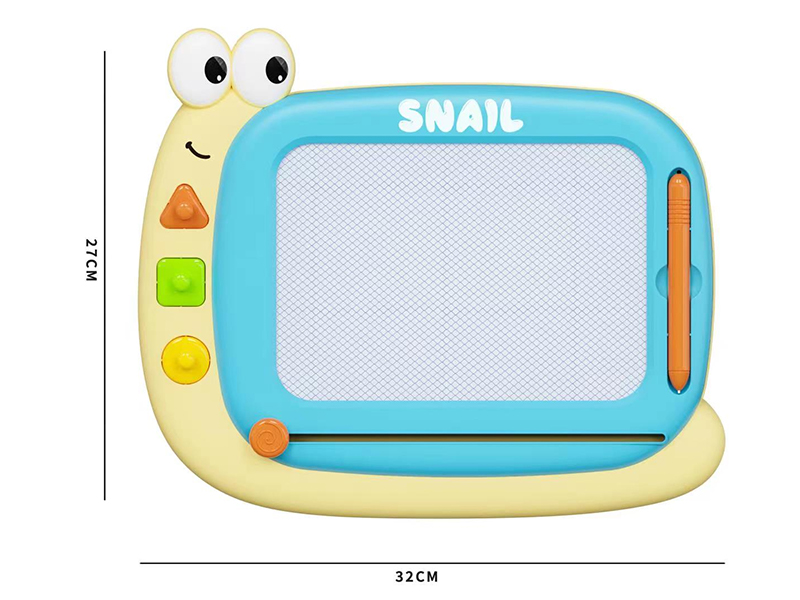 Snail Blue Painting Board+Building Block