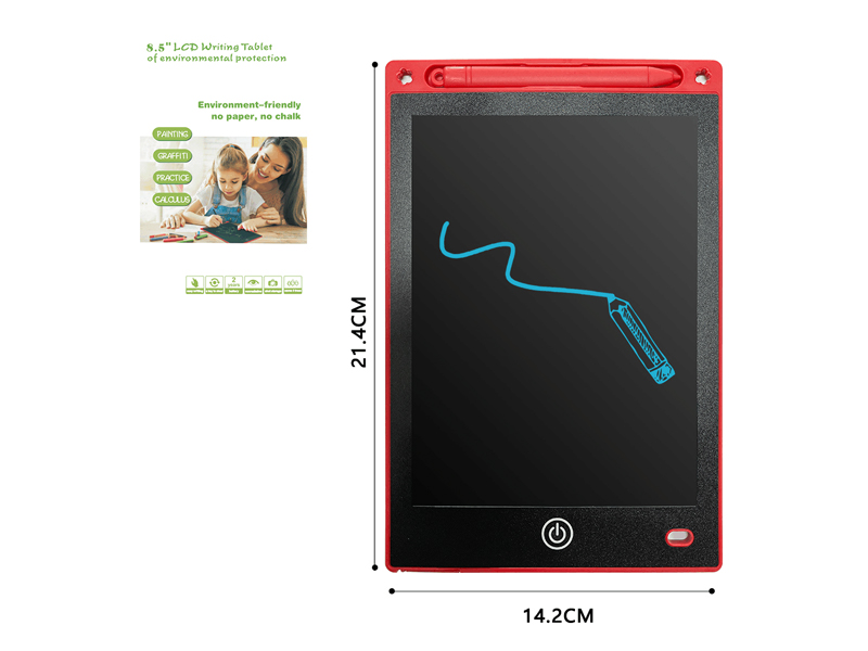 8.5 Inch Red Painting Board