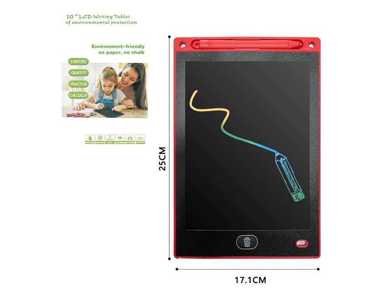 10 Inch Red Painting Board