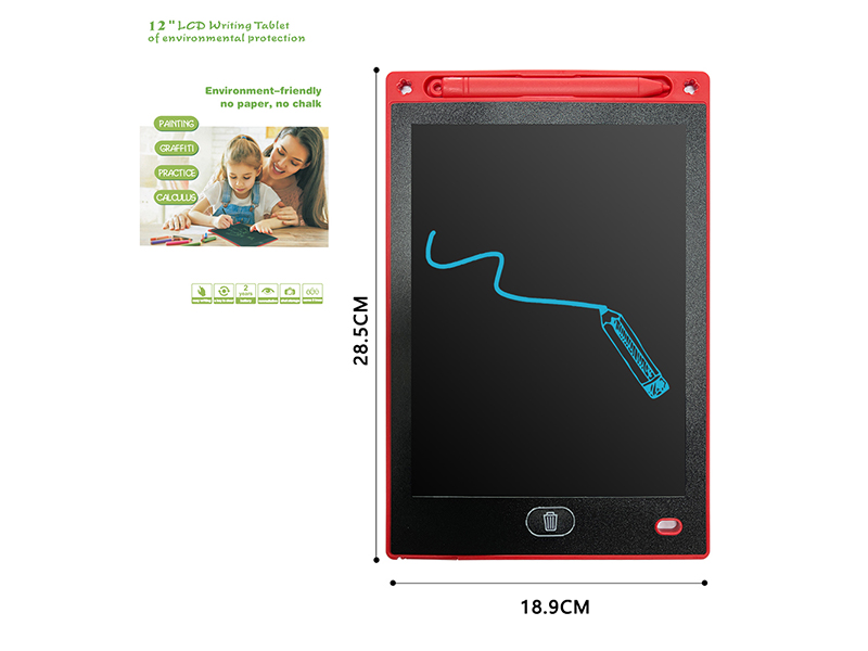 12 Inch Red Painting Board