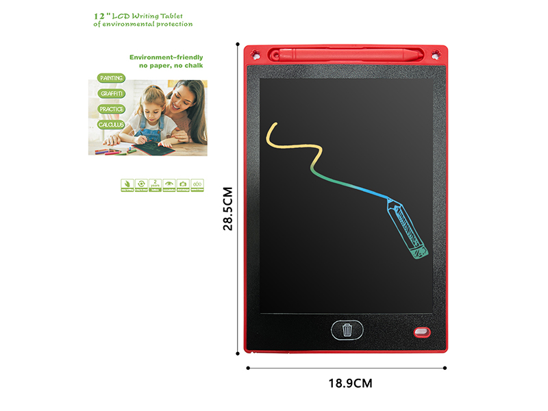 12 Inch Red Painting Board