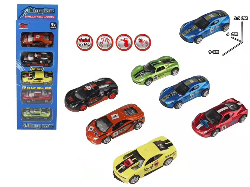 Pull Back Alloy Racing Car(6 Styles Mixed)