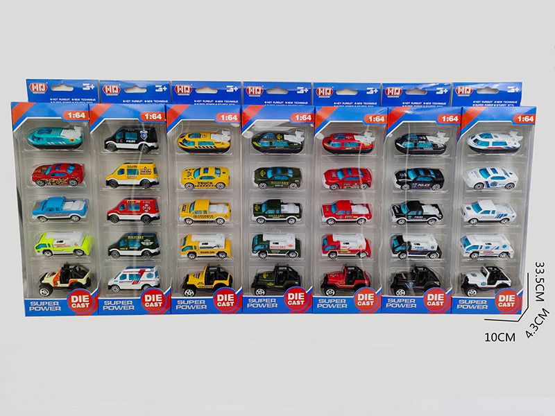 Slide Alloy Cars 5pcs