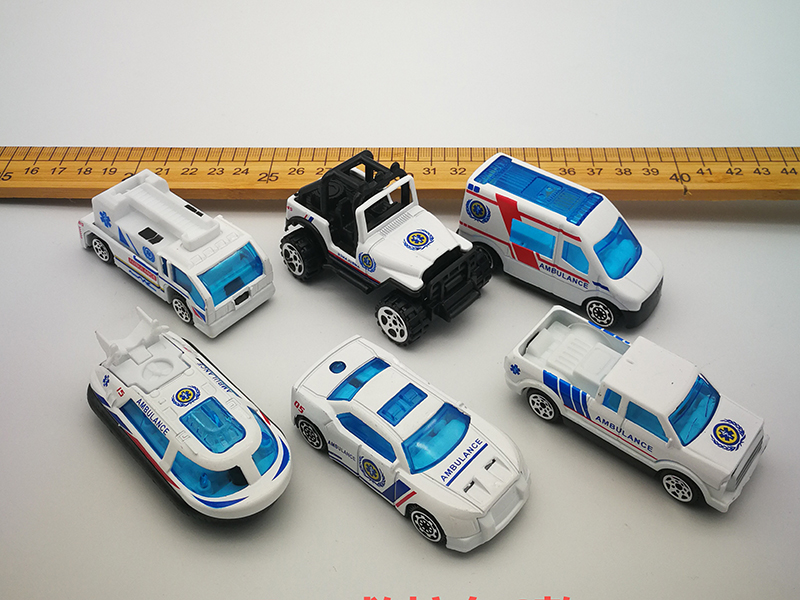 Alloy Ambulance Vehicle 1pcs