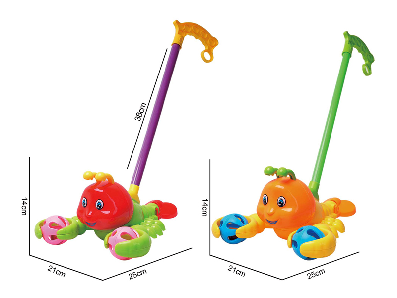 Cartoon Lobster Handcart With Ring