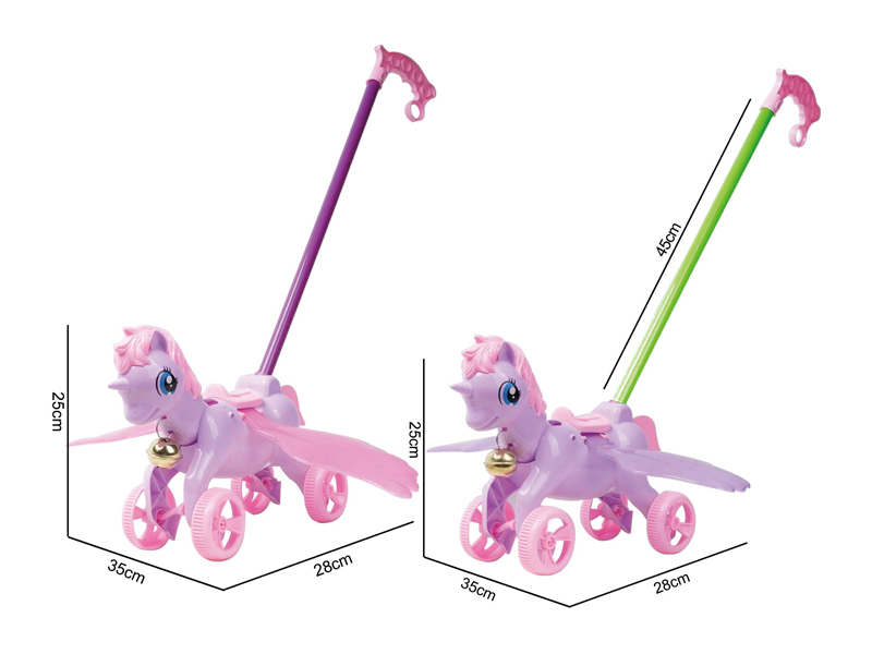 Cartoon Pegasus Handcart