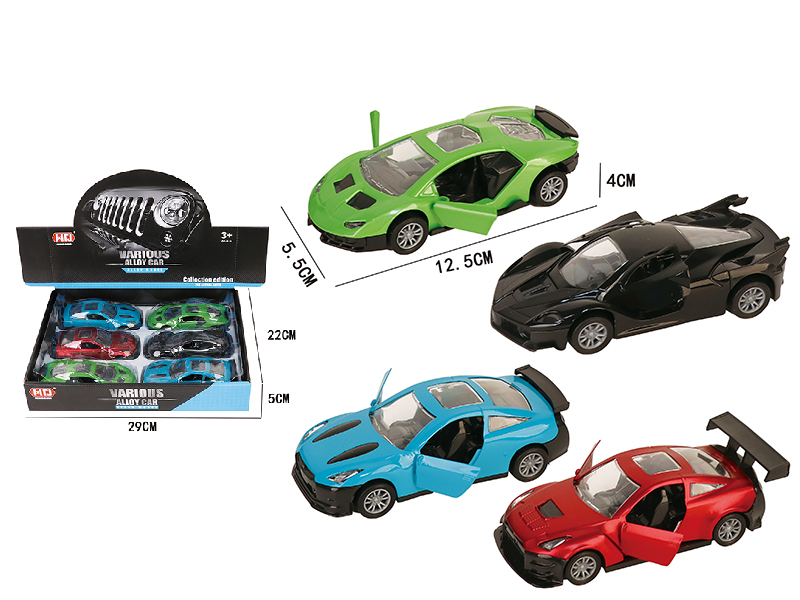 1:32 Alloy Sport Car 6pcs